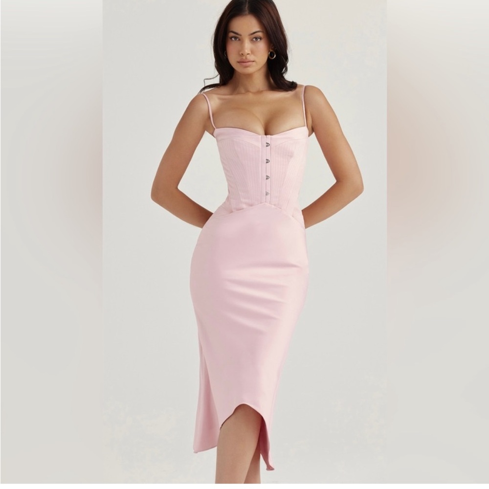 House of CB Pink Midi Dress